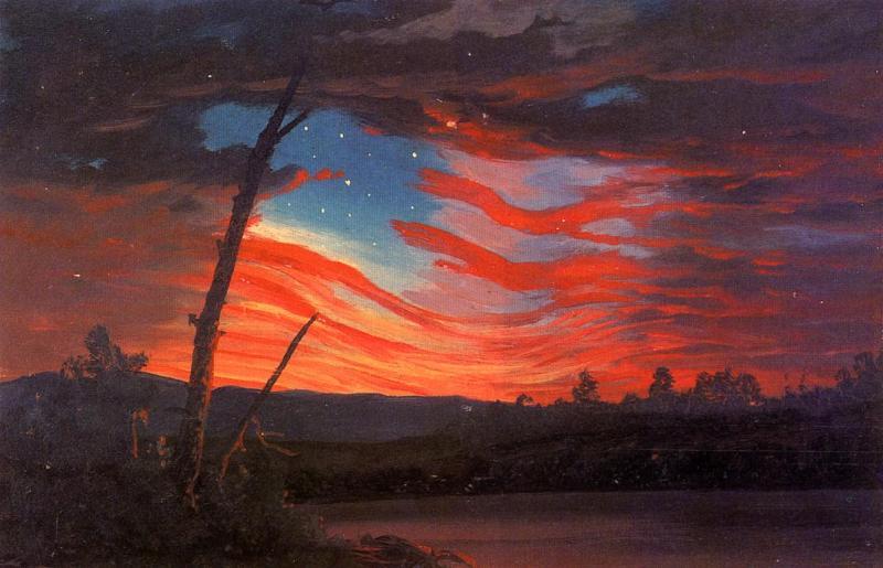 Frederic Edwin Church Our Banner in the Sky Sweden oil painting art